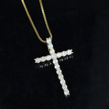 Load image into Gallery viewer, Ice Cross Pendant Necklace Classic 5A Cubic Zirconia CZ Bling Fashion - Sophornlilly