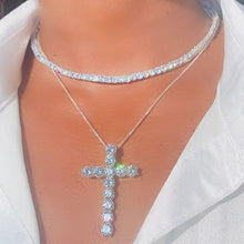 Load image into Gallery viewer, Ice Cross Pendant Necklace Classic 5A Cubic Zirconia CZ Bling Fashion - Sophornlilly