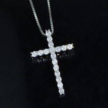 Load image into Gallery viewer, Ice Cross Pendant Necklace Classic 5A Cubic Zirconia CZ Bling Fashion - Sophornlilly