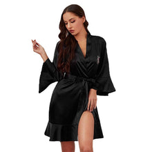 Load image into Gallery viewer, Ice Silk Pajamas Women's Summer Wedding Robes Women's Home Clothes