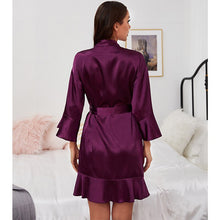 Load image into Gallery viewer, Ice Silk Pajamas Women's Summer Wedding Robes Women's Home Clothes