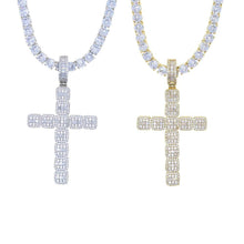 Load image into Gallery viewer, Iced Out Bling Hip Hop Men Boy Classic CZ Cross Pendant Necklace With - Sophornlilly