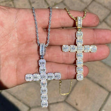 Load image into Gallery viewer, Iced Out Bling Hip Hop Men Boy Classic CZ Cross Pendant Necklace With - Sophornlilly