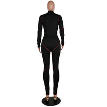 Load image into Gallery viewer, Imcute Fashion Slim Women Jumpsuits Stand Neck Zipper Long Sleeve