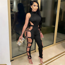 Load image into Gallery viewer, Imcute Jumpsuits Sexy Women Hollow Out Holes Solid Color One
