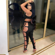 Load image into Gallery viewer, Imcute Jumpsuits Sexy Women Hollow Out Holes Solid Color One