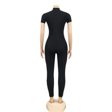Load image into Gallery viewer, Mesh Sheer See Through Patchwork Jumpsuit Sexy Women Long