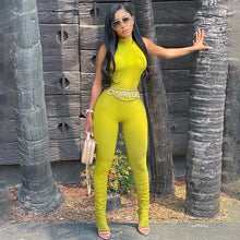 Load image into Gallery viewer, Sexy Club Jumpsuit Women Elegance Fall Sleeveless Turtleneck