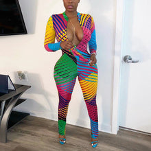 Load image into Gallery viewer, Imcute Streetwear Sexy Romper Women Jumpsuit Female Long Sleeve V Neck