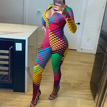 Load image into Gallery viewer, Imcute Streetwear Sexy Romper Women Jumpsuit Female Long Sleeve V Neck