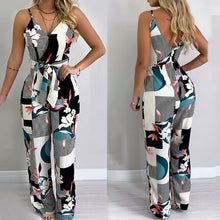 Load image into Gallery viewer, Women Boho Romper Floral Casual Summer Jumpsuit Sleeveless