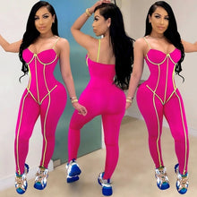 Load image into Gallery viewer, Women Jumpsuits Spaghetti Strap Top Long Pants Skinny Jumpsuit