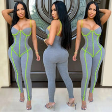 Load image into Gallery viewer, Women Jumpsuits Spaghetti Strap Top Long Pants Skinny Jumpsuit