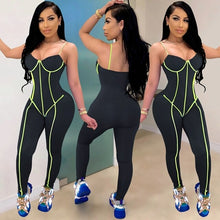 Load image into Gallery viewer, Women Jumpsuits Spaghetti Strap Top Long Pants Skinny Jumpsuit