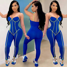 Load image into Gallery viewer, Women Jumpsuits Spaghetti Strap Top Long Pants Skinny Jumpsuit