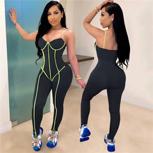 Load image into Gallery viewer, Women Jumpsuits Spaghetti Strap Top Long Pants Skinny Jumpsuit