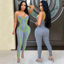 Load image into Gallery viewer, Women Jumpsuits Spaghetti Strap Top Long Pants Skinny Jumpsuit