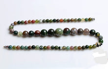 Load image into Gallery viewer, Indian onyx Nature Stone Necklace For Women 6/8/10/12/14mm Quartz Semi