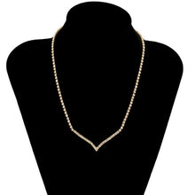 Load image into Gallery viewer, Simple Minimalist Rhinestones Crystal Choker Necklace