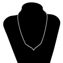 Load image into Gallery viewer, Simple Minimalist Rhinestones Crystal Choker Necklace