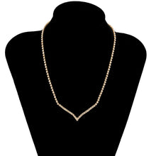 Load image into Gallery viewer, Simple Minimalist Rhinestones Crystal Choker Necklace