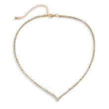 Load image into Gallery viewer, Simple Minimalist Rhinestones Crystal Choker Necklace