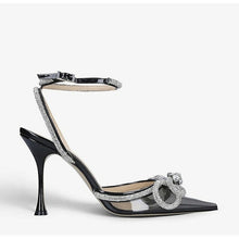 Load image into Gallery viewer, Glitter Crystal Pumps Sexy Ankle strap Rhinestones