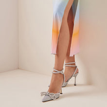 Load image into Gallery viewer, Glitter Crystal Pumps Sexy Ankle strap Rhinestones