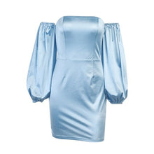 Load image into Gallery viewer, InstaHot Lantern Sleeve Elegant Strapless Dress Party Vintage Office - Sophornlilly
