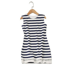 Load image into Gallery viewer, Summer Casual Loose Clothing Round Neck Striped Dress for Mother