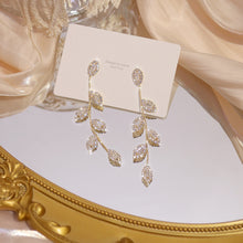 Load image into Gallery viewer, Luxury 14K Real Gold Plated Leaves Earring Delicate Micro