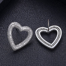 Load image into Gallery viewer, Janekelly New Trendy Fashion hear Earrings For Women Wedding Cubic
