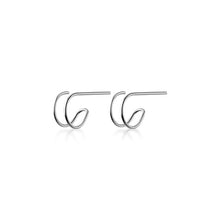 Load image into Gallery viewer, Real 925 Sterling Silver Minimalist Geometric Dangle Drop