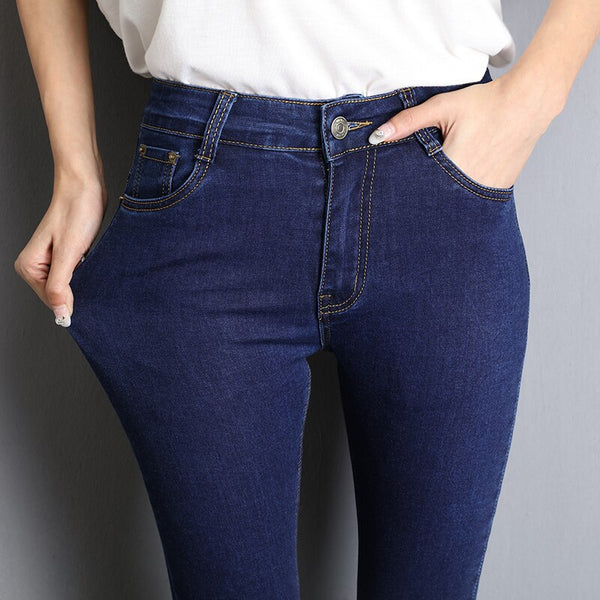 Woman High Elastic Jeans