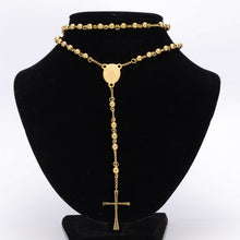 Load image into Gallery viewer, Jesus Cross Pendant Necklace Stainless Steel Gold Color For Women