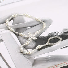 Load image into Gallery viewer, Fashion Pearl Anklet Bohemian Single Chain Starfish Feet Ankle
