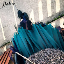 Load image into Gallery viewer, Jielur High Waist Women Skirt Spell Color Voile Dance Tutu Skirts
