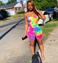 Load image into Gallery viewer, Jumpsuit Rompers Sexy Women Strapless Off Shoulder Print Playsuit - Sophornlilly