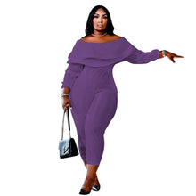 Load image into Gallery viewer, Jumpsuit Bodycon Off Shoulder