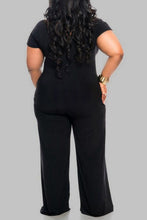 Load image into Gallery viewer, Jumpsuit Women Short Sleeve Sexy Hollow Out One Piece Romper Solid - Sophornlilly