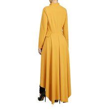 Load image into Gallery viewer, Jyccr Women Zipper Long Sleeve Plus Size Dress Maxi Tunic Loose Ladies