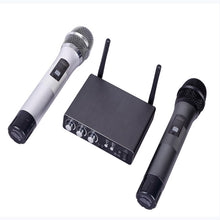 Load image into Gallery viewer, K28 UHF Microphone Wireless System 2 Handheld Mics Karaoke K song