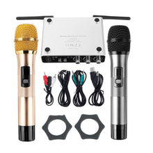 Load image into Gallery viewer, K28 UHF Microphone Wireless System 2 Handheld Mics Karaoke K song