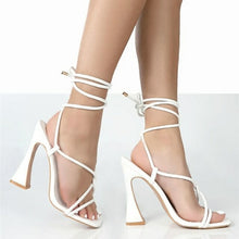 Load image into Gallery viewer, Sandals Fashion Cross Tied High Heels