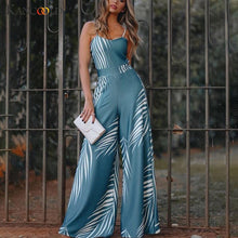 Load image into Gallery viewer, KANCOOLD Jumpsuit Women Summer Fashion Floral Print Lady Sling