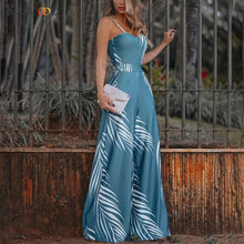 Load image into Gallery viewer, KANCOOLD Jumpsuit Women Summer Fashion Floral Print Lady Sling