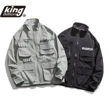 Load image into Gallery viewer, Cargo Jackets Streetwear Hip Hop Buckles Camouflage Military
