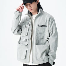 Load image into Gallery viewer, Cargo Jackets Streetwear Hip Hop Buckles Camouflage Military