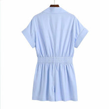 Load image into Gallery viewer, Women Summer Solid Playsuit Rompers Short Sleeve - Sophornlilly