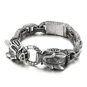 Kalen Animal Series Wild Boar Domineering Men's Bracelet Stainless